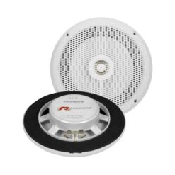 Renegade RSM62W Altavoces de 6.5″ para Techo Pared Baño Marino Exterior Blancos Coaxiales de 2 Vías de 160W Máximo