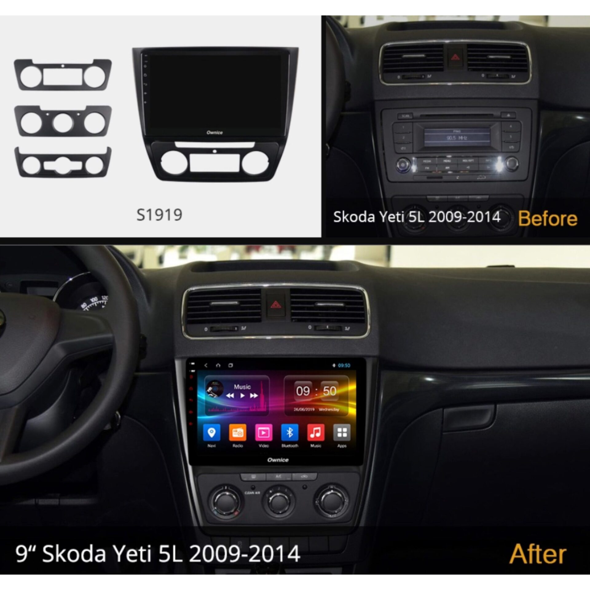 KIT 10" SKODA YETI 5L 2009-2014 - Imagen 2