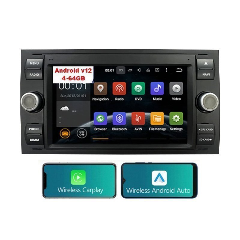 Écran LCD De Remplacement Pour Tableau De Bord Ford Focus (2008-2011), C-Max, Galaxy, Kuga - 65x49 Mm