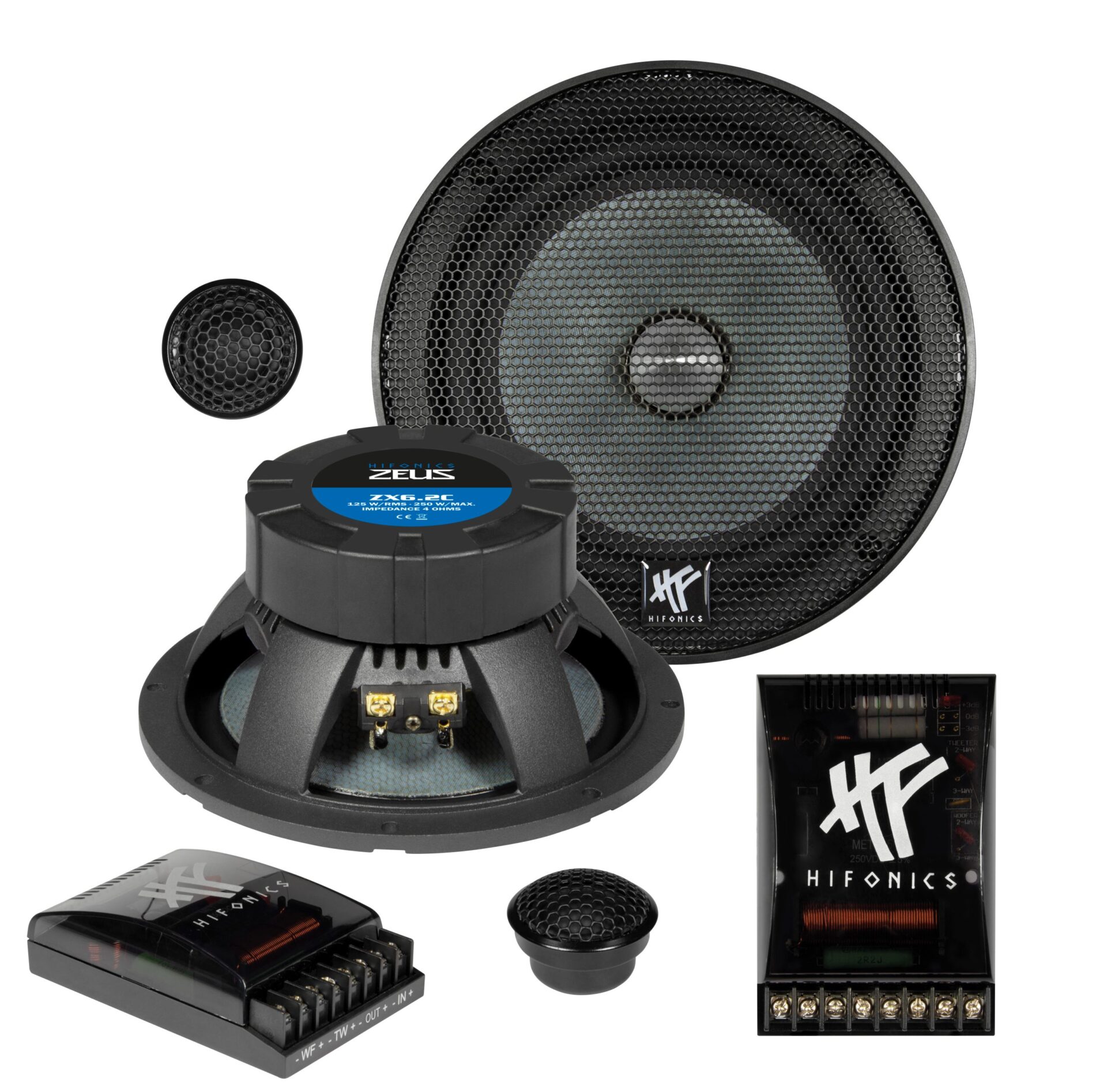Sistema de componentes de 2 vías de 16,5 cm (6,5")-HIFONICS