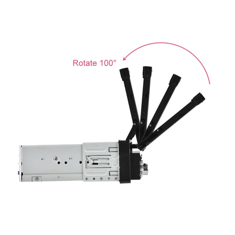 Pantalla 7" 1 DIN Plegable Manual con Carplay y Android Auto por Cable Bluetooth Radio Puerto USB + SD incluye Control Remoto + Control para Volante - Imagen 7