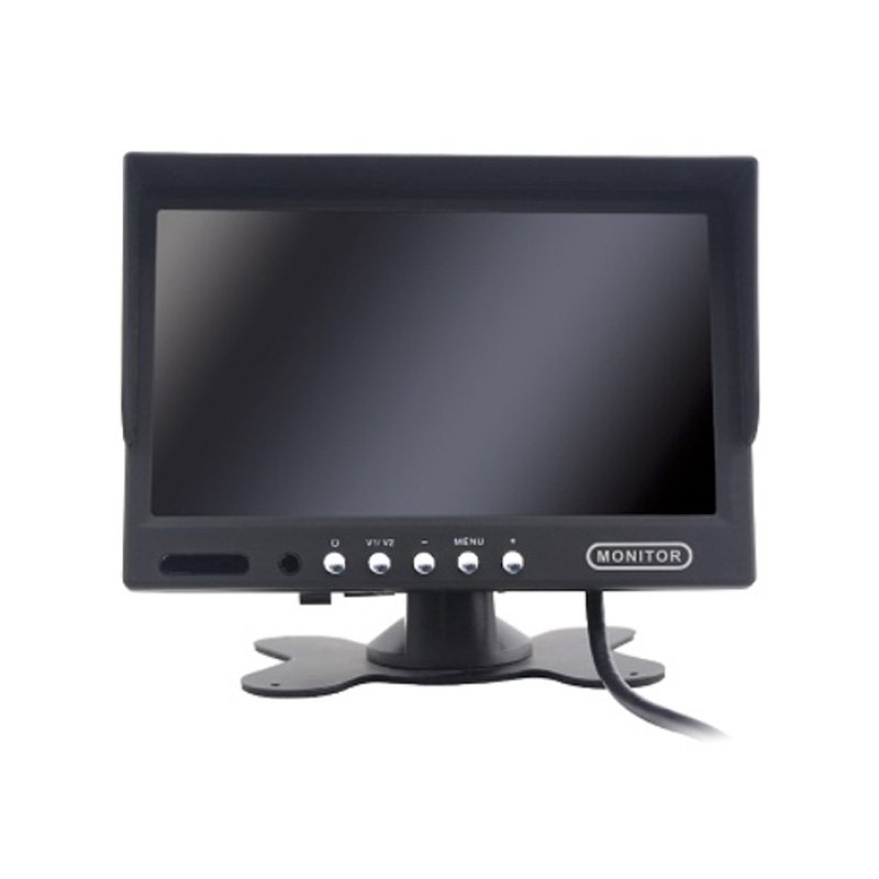 Monitor 7" TFT Universal 800x480 RGB con 2 Canales de Entrada RCA para Vehículos de 12/24V para Cámara de Aparcamiento - Imagen 4