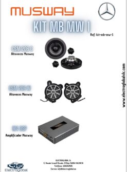 Kit Compuesto 1 de Altavoces MUSWAY para Mercedes-Benz MB
