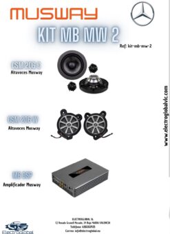 Kit Compuesto 2 de Altavoces MUSWAY para Mercedes-Benz MB