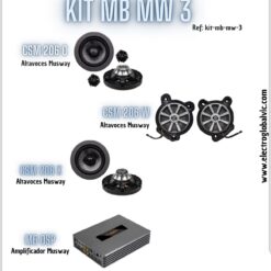 Kit Compuesto 3 de Altavoces MUSWAY para Mercedes-Benz MB