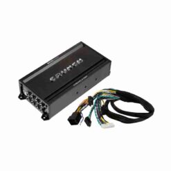 Crunch CRE400.4DSP-ISO Amplificador Analógico de 4 Canales Clase A/B con DSP de Audio Full HD de 6 Canales, Incluye Arnés de Cable ISO Plug+Play