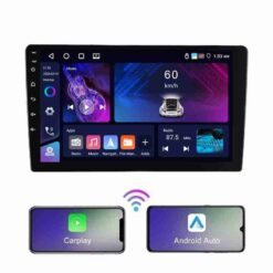 Pantalla Táctil 9" Universal 4+64GB Android 13 Quad Core Carplay + Android Auto Inalámbrico Bluetooth Navegador WiFi GPS